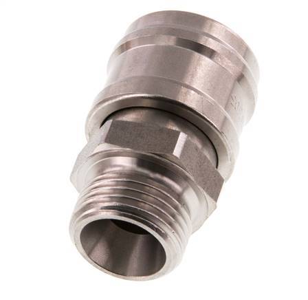 Stainless steel DN 7.2 (Euro) Air Coupling Socket G 1/2 inch Male