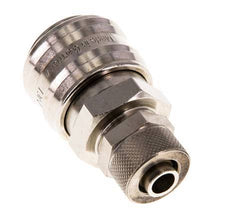 Nickel-plated Brass DN 7.2 (Euro) Air Coupling Socket 8x10 mm Union Nut