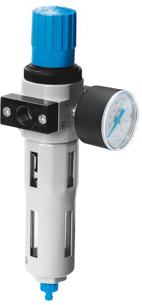 Festo Compressed Air Filter Regulator G1/4'' 0.5-12bar 1600l/min 5µm Midi - 186483