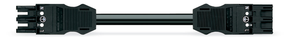 WAGO B2ca 3-Pole Interconnecting Cable 2.5mm² 1M Black - 771-9293/017-101