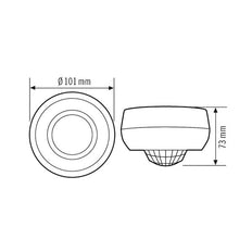 ESYLUX Basic Motion Switch (Complete) - EB10430909