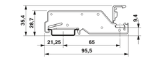 Phoenix Contact Power Rail Support - 3026489 [2 Pieces]
