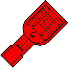 Klemko IS Core Connector round/flat - 101210 [100 Pieces]