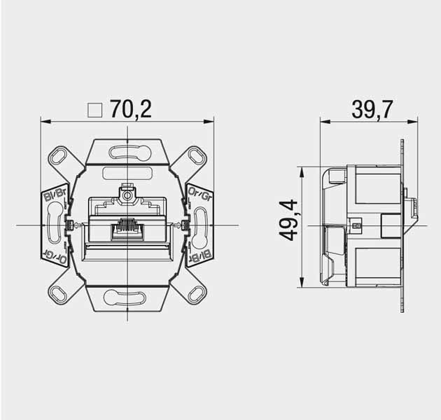 OCS Data Socket Twisted Pair - 138104030