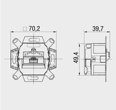 OCS Data Socket Twisted Pair - 138104030