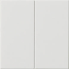 Gira System 55 Dual Rocker Switch Blank Pure White - 537003