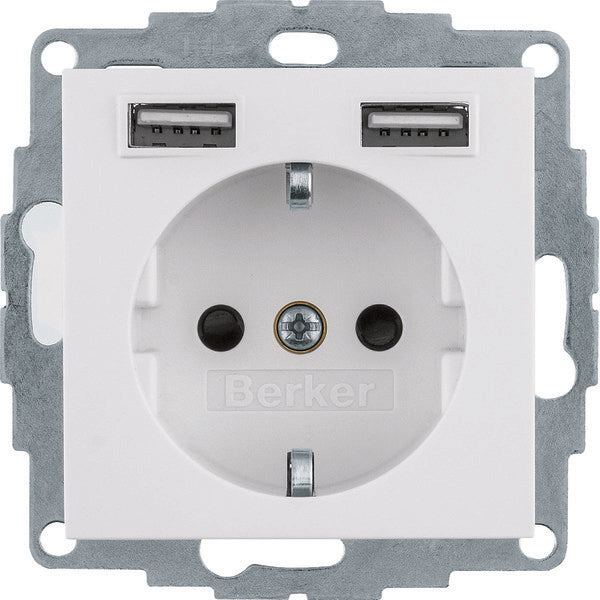 Hager Berker S.1/B.3/B.7 Wall Outlet (WCD Switchgear) - 48038989
