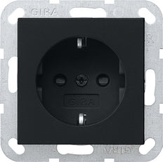 Gira System 55 Wall Socket Outlet (WCD Switchgear) - 0453005