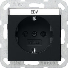 Gira System 55 Wall Socket Outlet (WCD Switchgear) - 0457005
