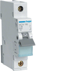 Hager MCN Circuit Breaker - MCN116E