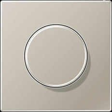 Jung Aluminum/Gold Steel/Chrome Control Element/Central Plate Switchgear - ES1940