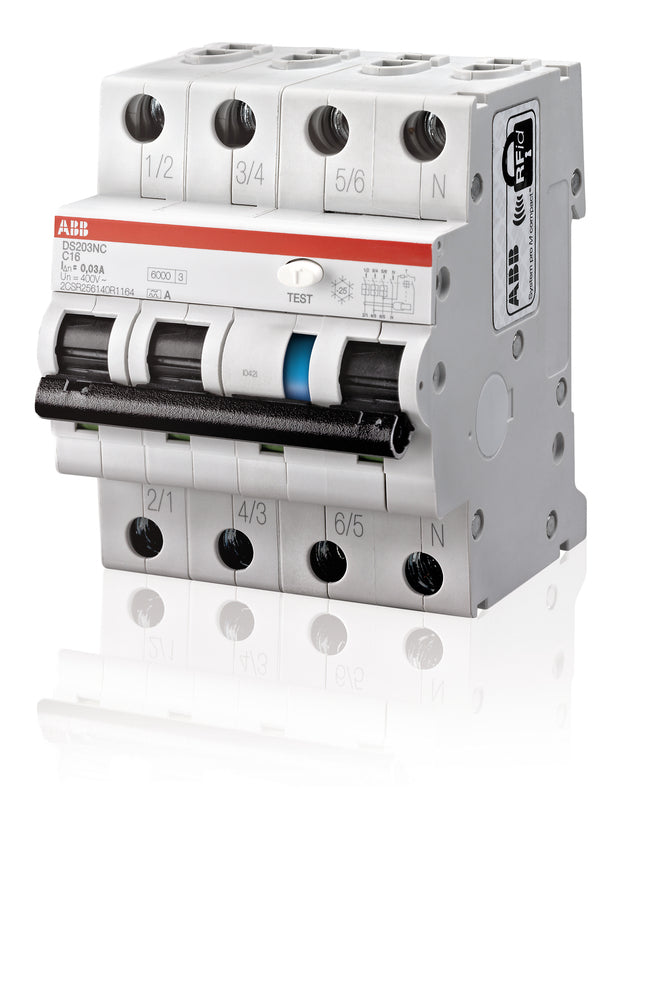 ABB DS203NC B20 RCBO 3P+N 20A 100mA 6kA Type A - 2CSR256140R2205