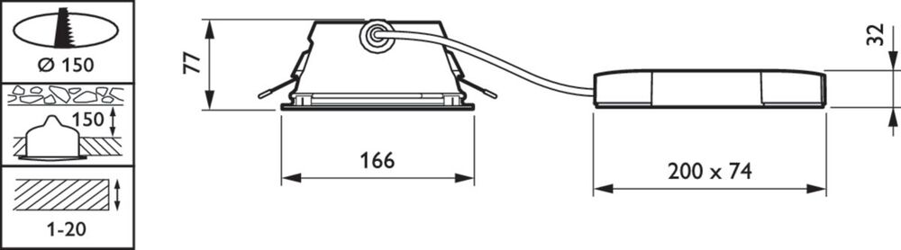 Philips GreenSpace Downlight/Spotlight/Floodlight - 79319700