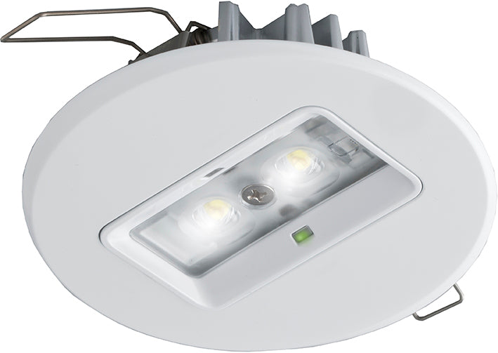 2W Self-Contained LED Emergency Recessed Downlight DALI - 7TCA091180R0302