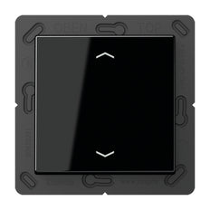 Jung EnOcean A500 Black 2-Channel Radio Wall Transmitter - ENOA590PSW