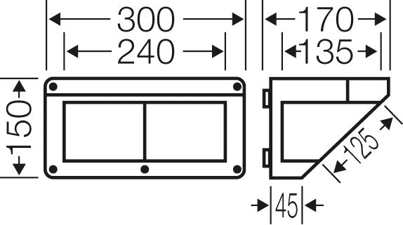 Hensel MI CB 10 Connection Box IP65 300mm - Mi CB 10