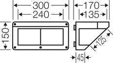 Hensel MI CB 10 Connection Box IP65 300mm - Mi CB 10