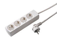 Martin Kaiser 4-Way Socket 45 Degree With Earthing Contact And 3M Cable - 1048ZL3-15W/KWS