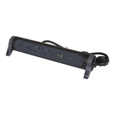 Premium USB A+C Outlet Strip 3 Ports 1.5m Black - 049424 [5 Pieces]