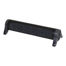 Legrand Rotatable 4-Port Socket Without Cord Black - 694545 [5 Pieces]