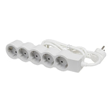 Legrand Standard Outlet 5x2P+A 1.5m Cord White-Grey - 694555 [10 Pieces]