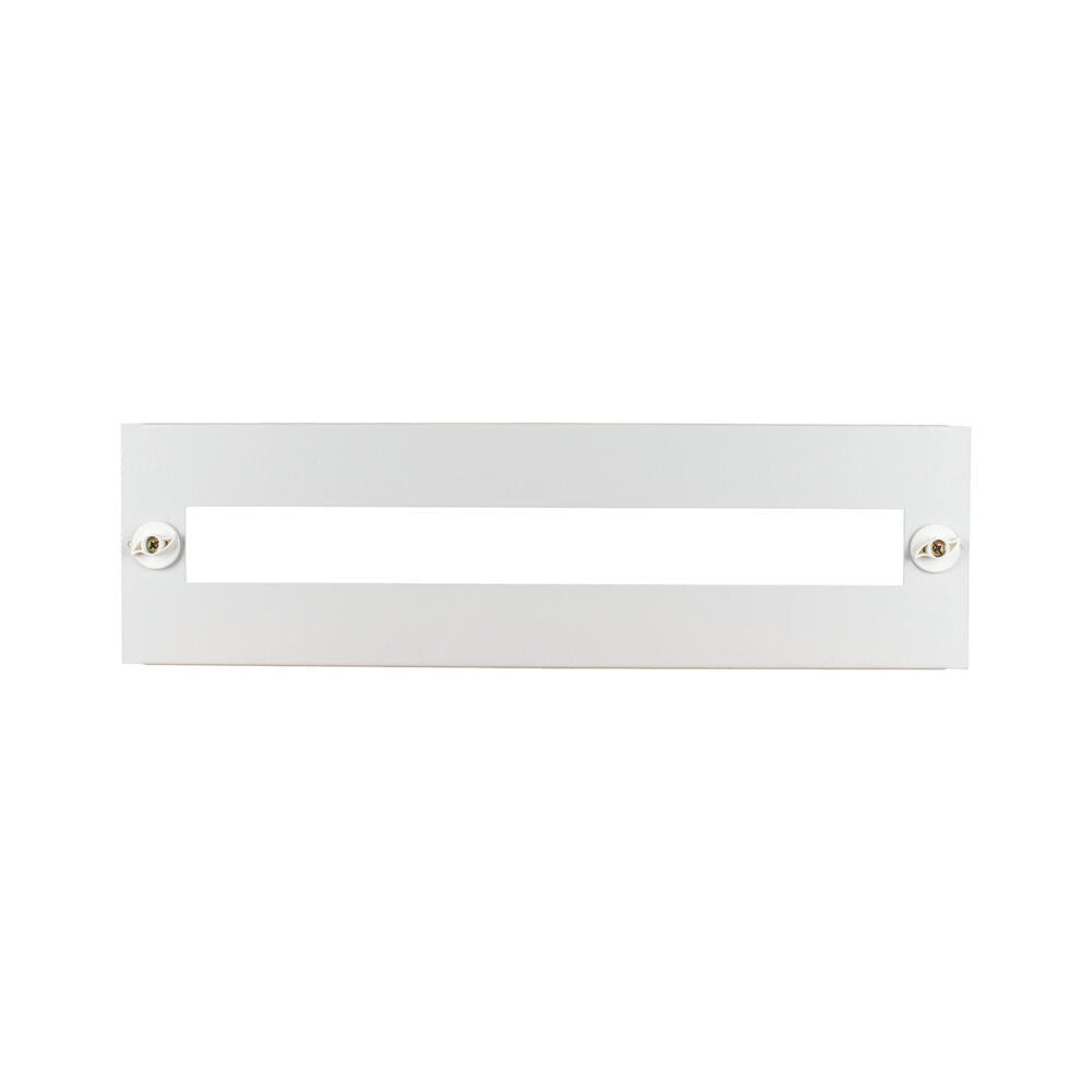 Eaton Front Plate Steel 45mm Cutout 150x1000mm White - 293533