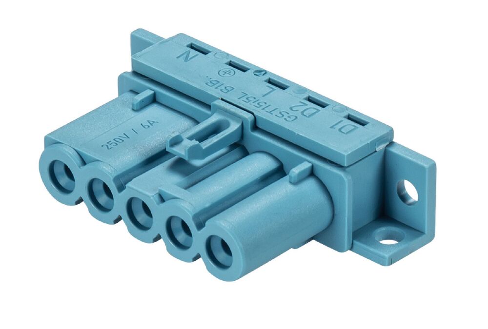 Wieland Gesis Mini Device Connector 5P Solder - Blue - 91.053.0353.0 [100 Pieces]