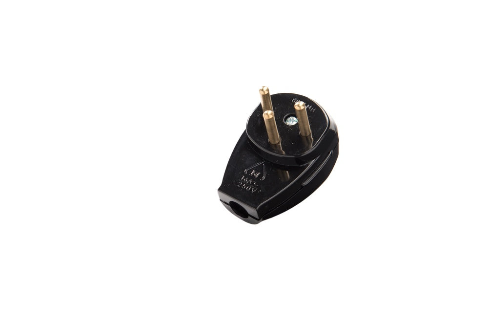 Martin Kaiser Israel Plug 16 Amp With Earthing Contact Black - 856/SW [20 Pieces]