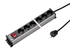 Martin Kaiser 4-Way Aluminum Power Outlet Strip with Switch Cable - 1301ZL4SW15 [10 Pieces]