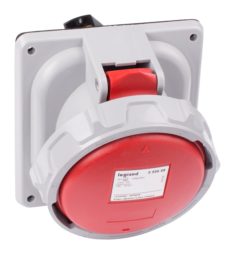 Legrand Inbuilt Socket 400V 125A 3P+A IP67 P17 CEE - 555688