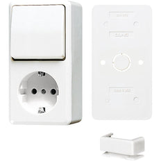 Jung AP600 Combination Switch White With RA Bundle - B676AWW
