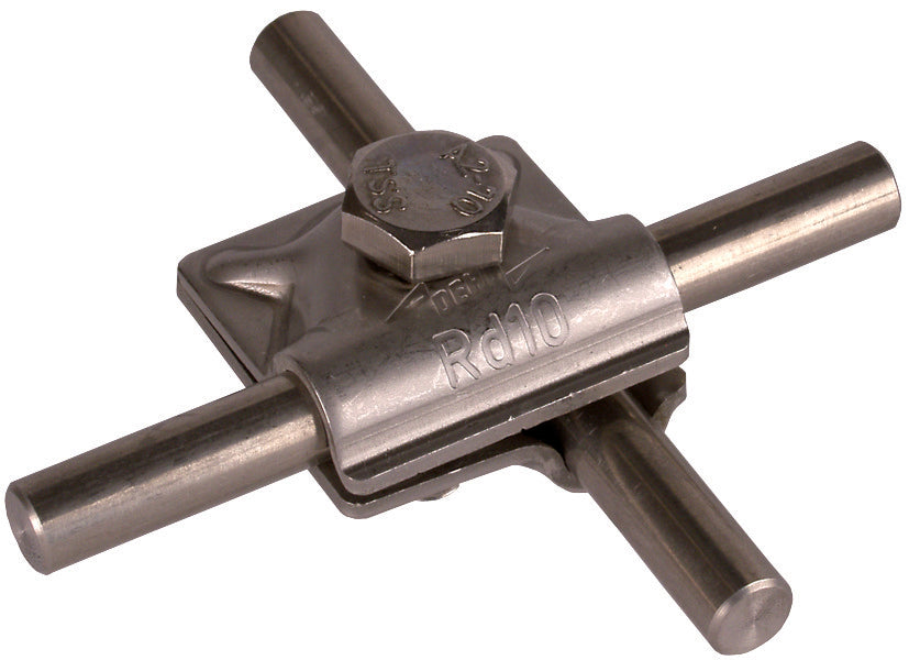 Dehn MV Clamp With Hexagon Screw 10mm Stainless Steel - 391059