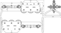 Dehn Wire Straightener St Gal Zn For Rd 7-10mm With 10 Guide Pulleys - 597005