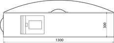 Dehn Black Artificial Leather Bag 1330x345x100mm - 766996