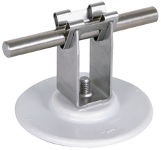 Dehn Roof Conductor Holder Adhesive Pad 32mm Stainless Steel - 297120