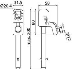 Dehn Ball Head Cap 16-120mm D20mm KKH 20 SQL Accessories - 772314
