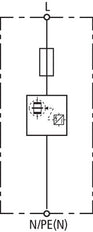 DEHN DVCI Combined Type 1 And 2 Arrester 1-Pole 255V AC - 961200