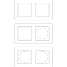 Schneider Electric M-Creativ 2-Gang Frame Labeling Sheet - MTN4062-3500