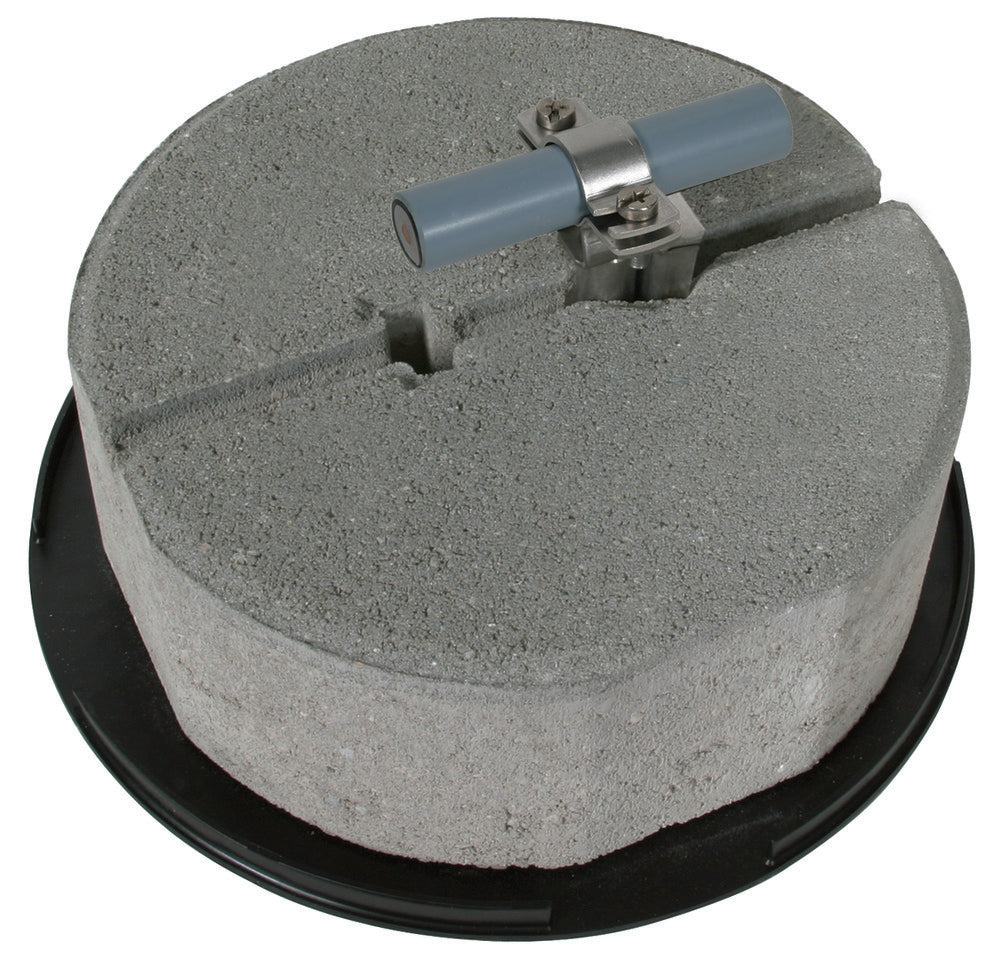 Dehn Roof Conductor Holder With Support Plate And Concrete Block - 253239