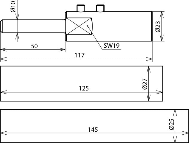 Dehn Connection Element With Mounting Material For HVI Long Conductor - 819198