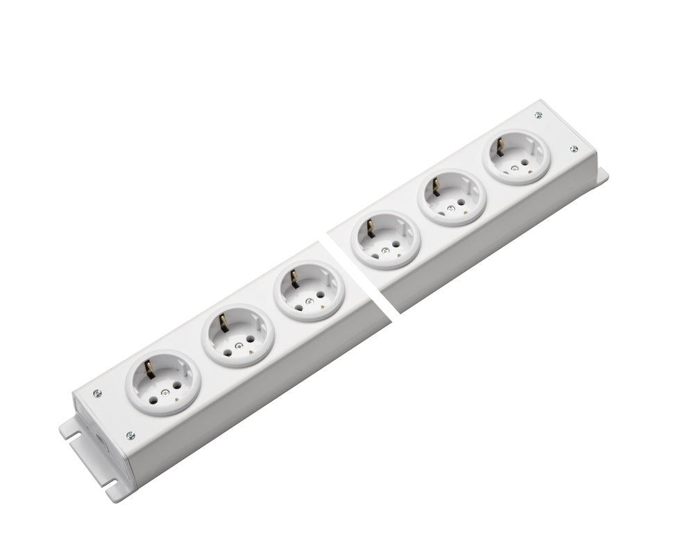 Martin Kaiser Power Outlet Strip 10-Way 90 degrees Earthing Without Switch - 1002/10ws [10 Pieces]