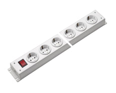 Martin Kaiser Power Outlet Strip 12-Way With Earthing Contact And Switch - 1001/12ws [10 Pieces]
