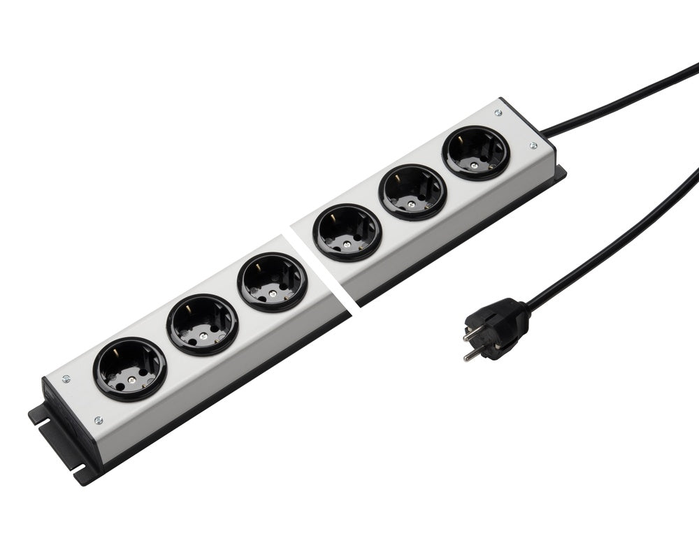 Martin Kaiser 8 Outlet Power Strip With 90 Degree Sockets - 1002ZL8L-SW15