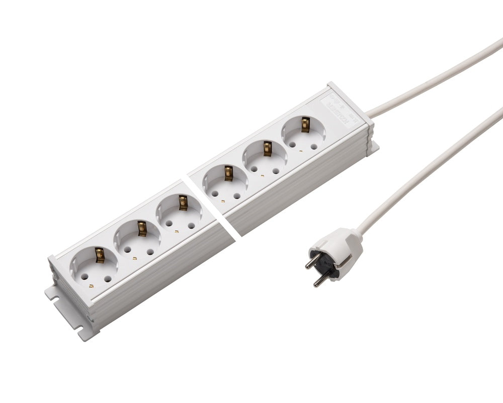 Martin Kaiser Power Outlet Strip With Shutter And Cable - 1102KZL10ws15 [10 Pieces]