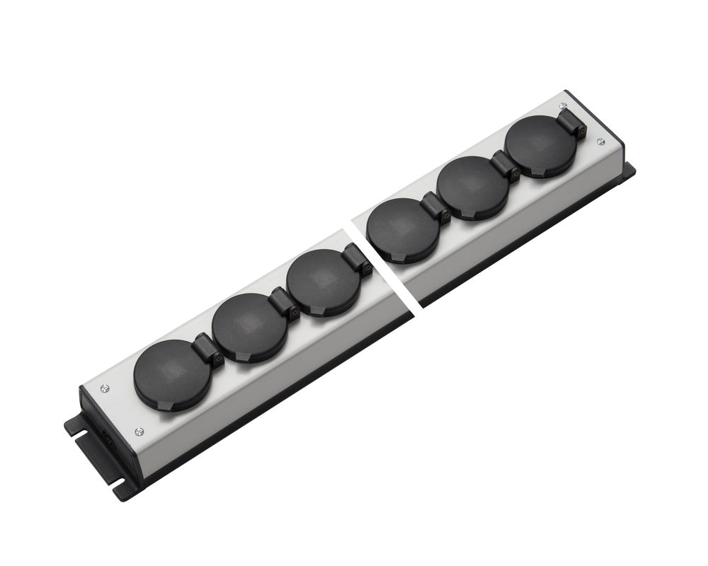Martin Kaiser Power Outlet Strip 10 Way Hinged Cover IP20 No Switch - 1059/10l-sw [10 Pieces]