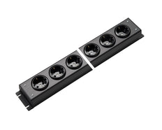Martin Kaiser 8-Way Power Strip 90 degrees Earthing Contact No Switch Black - 1002/8sw [10 Pieces]