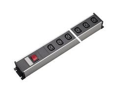 Martin Kaiser Power Outlet Strip 6-Way IEC C13 Socket with Switch - 1125/6l-sw [10 Pieces]