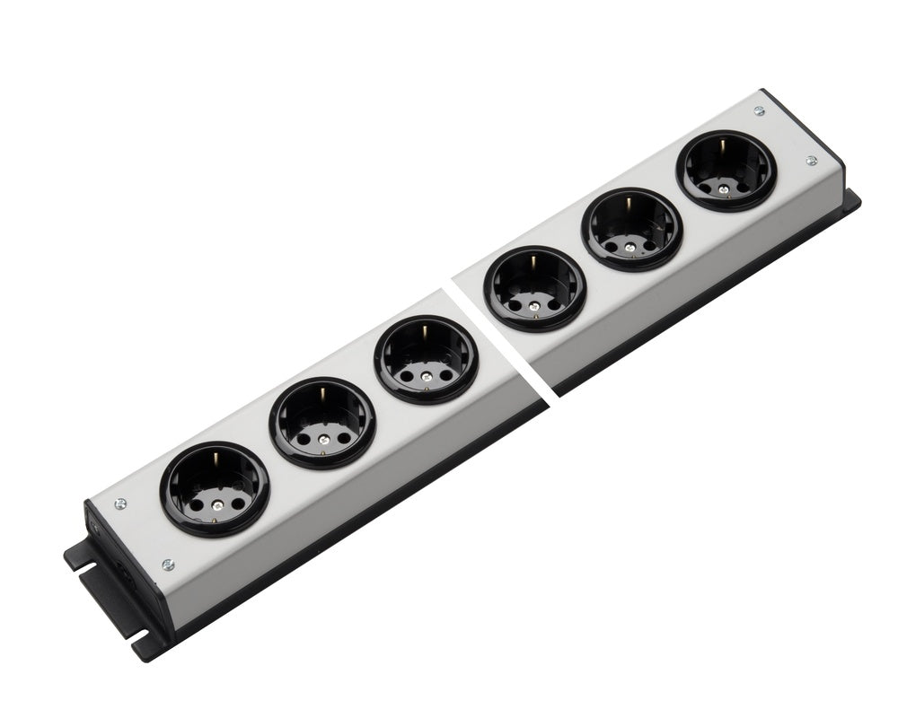 Martin Kaiser Power Outlet Strip 6-Way With Earthing Contact - 1057/6l-sw [10 Pieces]