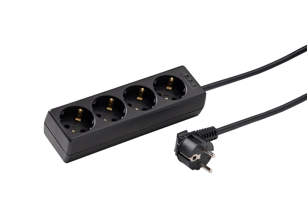 Martin Kaiser 4-Way Socket 45 Degree 3m Cable Black - 1046ZL3-15W/sw [10 Pieces]