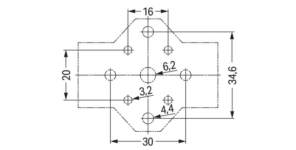 WAGO 5-Pole Distribution Mounting Plate Black - 770-625 [10 Pieces]